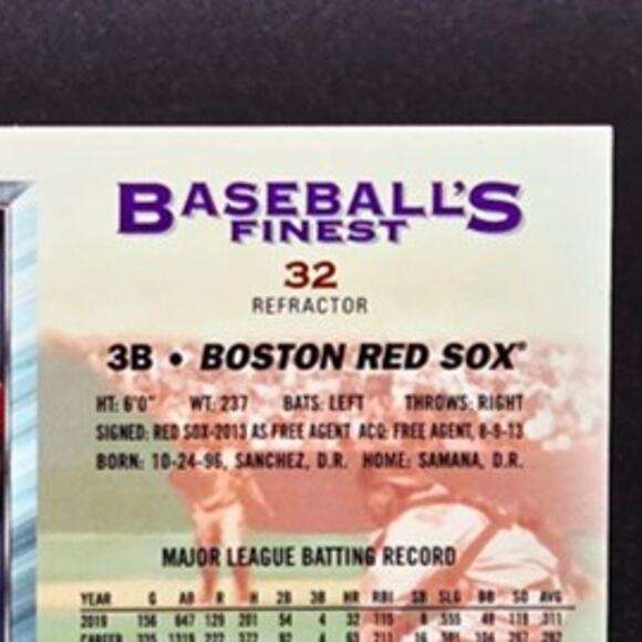 Rafael Devers - 2022 Finest Flashbacks Refractor PSA 9 | eBay Rafael Devers Finest Flashbacks Refractor San Francisco Giants Star